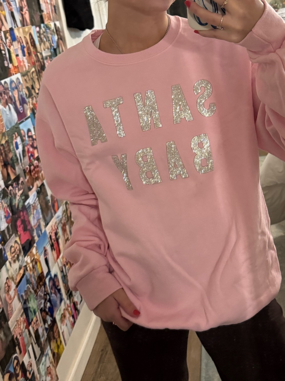 Santa Baby Bedazzled Sweatshirt